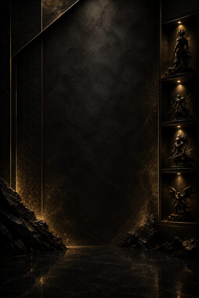 Golden spotlight over dark background for new legend arrivals