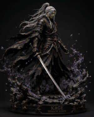 KAGE Shadow Ronin premium statue side view