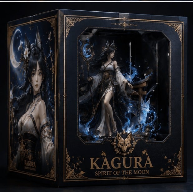 KAGURA Spirit of the Moon premium statue other view