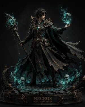 NECROS Soul Harvester premium statue side view