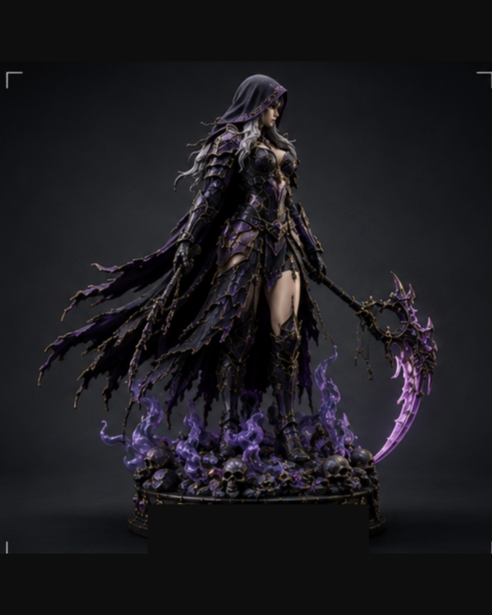 Night Banshee 1/6 scale premium collectible statue, back view