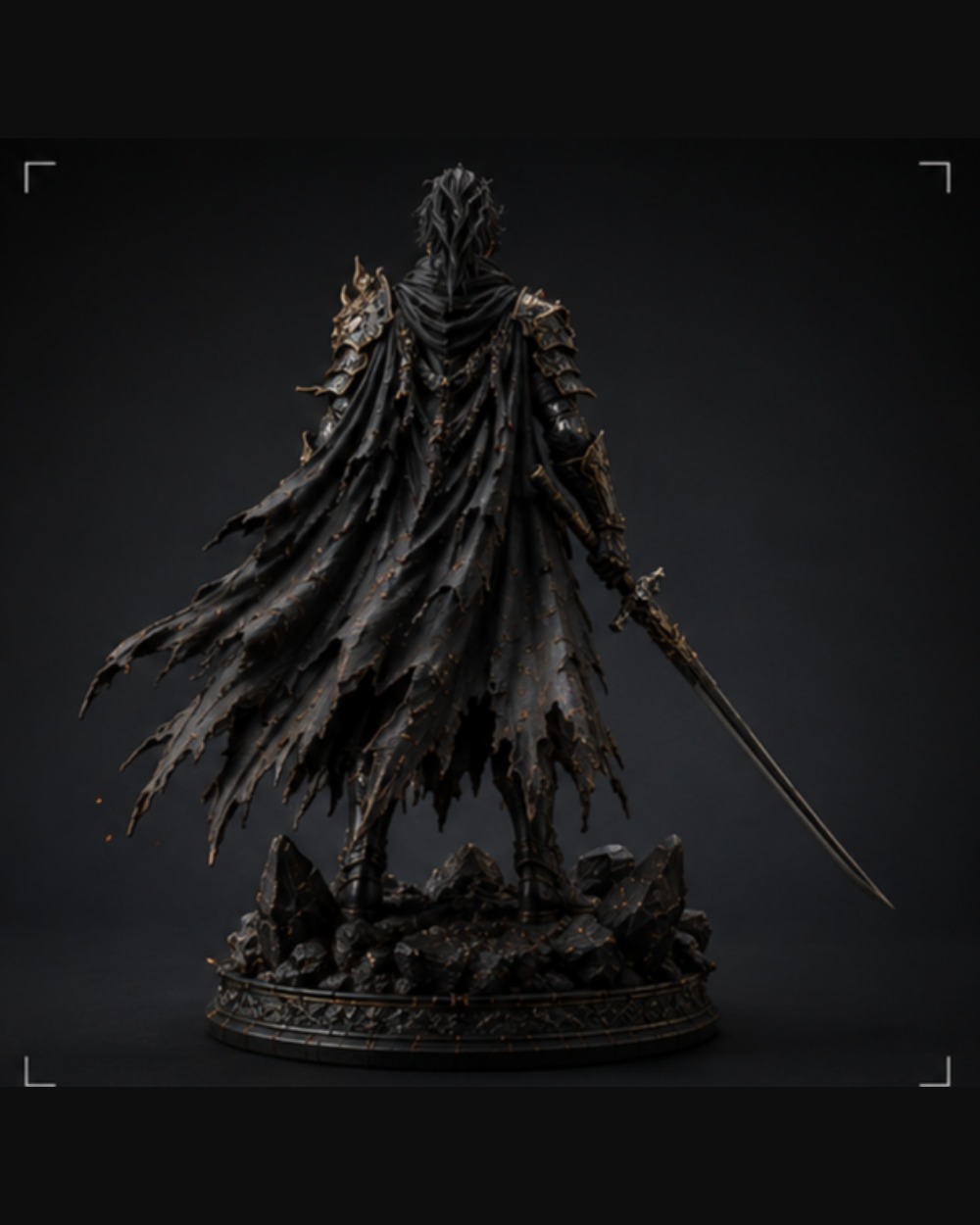 Onyx Blade 1/6 scale premium collectible statue, side view