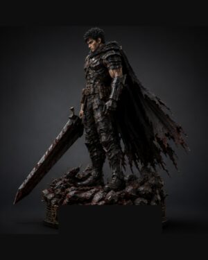 The Black Swordsman 1/6 scale premium collectible statue, hero angle