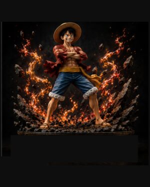 The Crimson Brawler premium 1/6 scale polystone collectible statue, other side 45-degree view