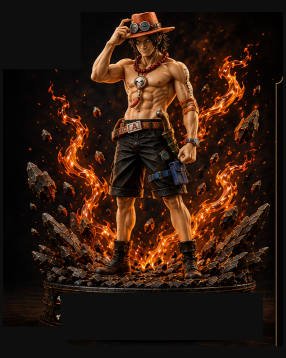 The Flame Fist premium 1/6 scale polystone collectible statue, front view