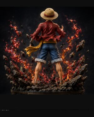 The Straw-Hat Captain 1/6 scale premium collectible statue, back view