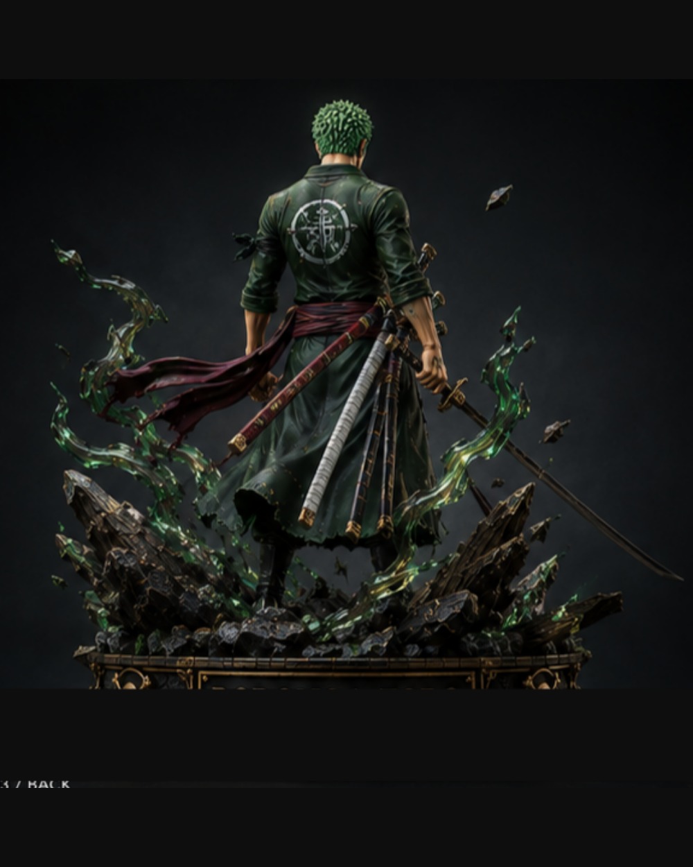 The Three-Sword Ronin 1/6 scale premium collectible statue, back view