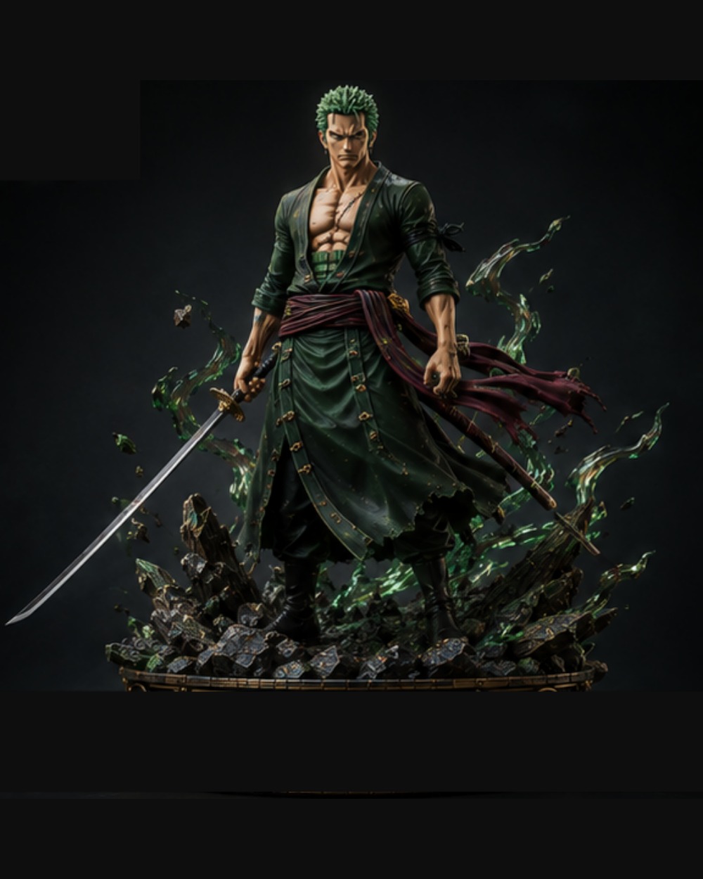 The Three-Sword Ronin 1/6 scale premium collectible statue, full body