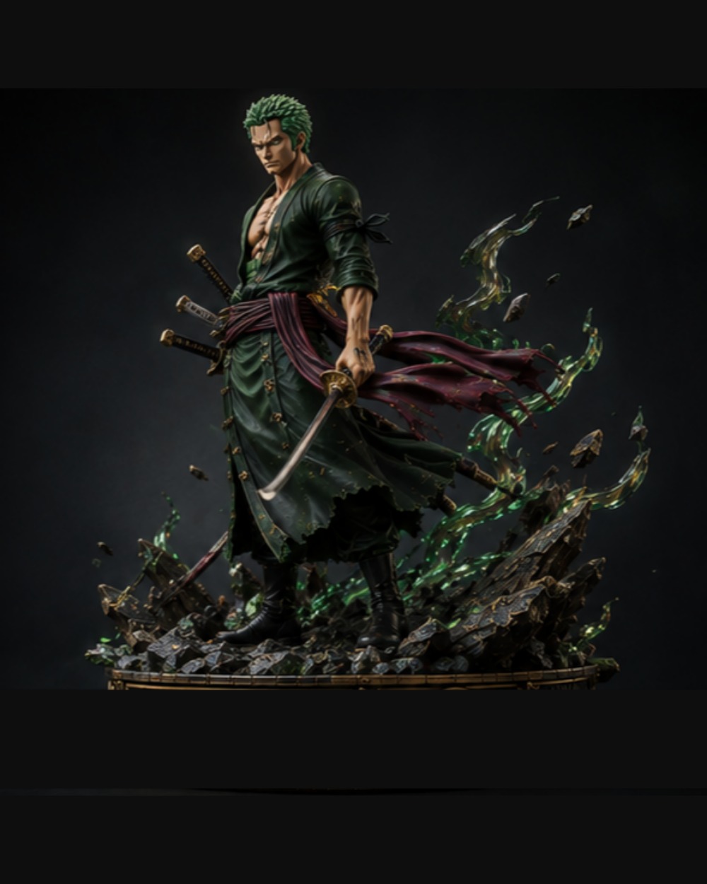 The Three-Sword Ronin 1/6 scale premium collectible statue, hero angle